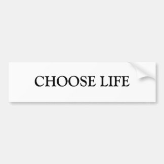 KIES LEVEN BUMPERSTICKER