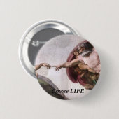 Kies LEVEN Ronde Button 5,7 Cm (Voorkant /achterkant)