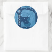 KIES LEVEN RONDE STICKER (Tas)