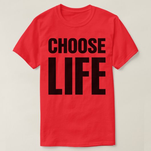 KIES LEVEND OP Voorzijde + KIES LEVEND OP Terug T-shirt (Design voorkant)