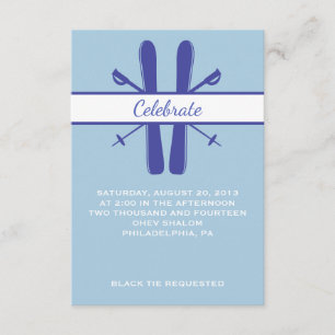KIES LIFT TICKET Bar Bat Mitzvah Party Card Kaart