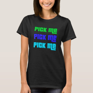 Kies me Show Colorful Contestant Blue Gree T-shirt