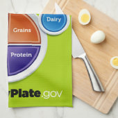 Kies Mijn Bord (Groene) keukenhanddoek (Quarter Fold)