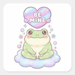 Kies Mijne Kikker Sticker Schattige Kikker met Har