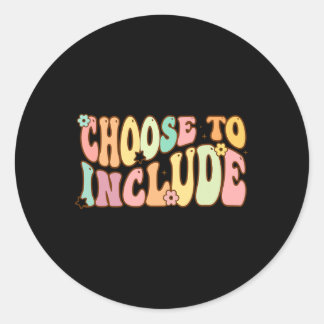 Kies om autisme van de leerkrachten in het speciaa ronde sticker