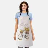 Kies om dankbaar te zijn - Bicycle & Rustic Herfst Schort (Gedragen)