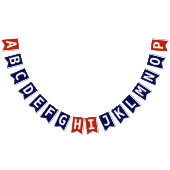 Kies Rood Wit Blauw Patriottisch 2 Laag Sjabloon Vlaggetjes (Alle)