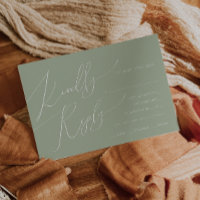 Kies RSVP-kaart voor het horizontale menu Boho-scr