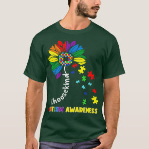 Kies Sint Autisme bewustzijn Zonnebloem Vrouwen C T-shirt