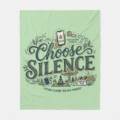 Kies Stilte Fleece Deken (Voorkant)