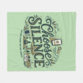Kies Stilte Fleece Deken (Voorkant (Horizontaal))