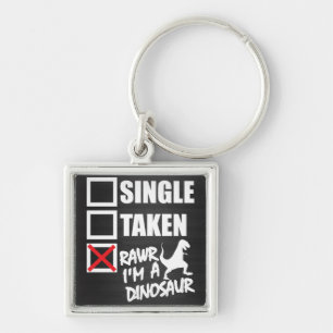 Kies uit. Genomen. RAWR ik ben een Dinosaurus Sleutelhanger