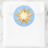 Kies uw achtergrondkleur Baha'i Sticker (Tas)