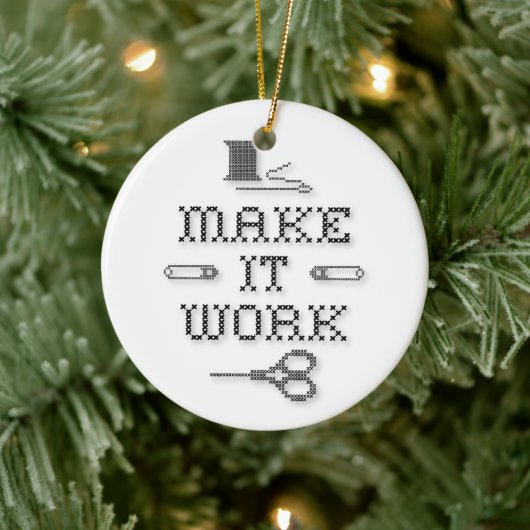 Kies uw achtergrondkleur keramisch ornament (Boom)