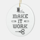 Kies uw achtergrondkleur keramisch ornament (Links)