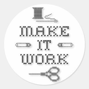 Kies uw achtergrondkleur ronde sticker