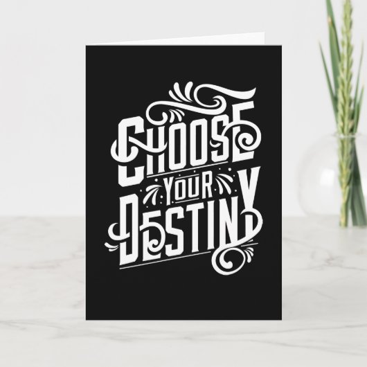 Kies uw bestemming kaart (Voorkant)