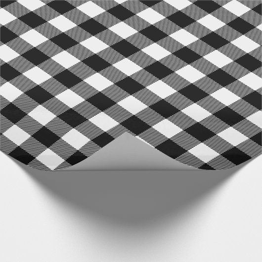 Kies uw eigen achtergrondkleur Buffalo Plaid Cadeaupapier (Hoek)