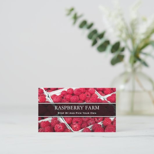 Kies uw eigen frambozen, Visitekaartje (Staand voorkant)