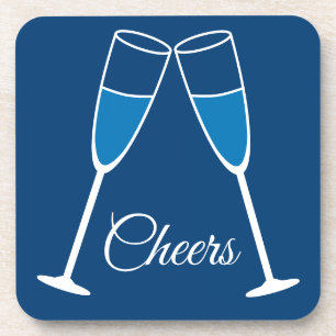 Kies uw eigen kleur - Fun Champagne Glass Cheers Bier Onderzetter