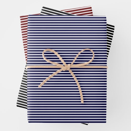 Kies uw eigen kleur in Stripes Inpakpapier Vel (In situ)