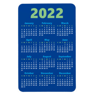 Kies uw eigen kleuren   Kalendermagneet 2022 Magneet