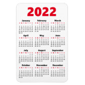 Kies uw eigen kleuren | Kalendermagneet 2022 Magneet (Verticaal)