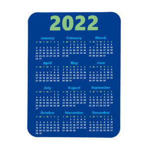 Kies uw eigen kleuren   Kalendermagneet 2022 Magneet