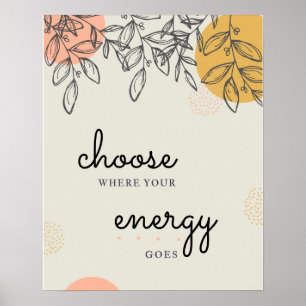 Kies uw energie-Poster Poster