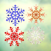 Kies uw favoriete Snowflake Window Cling Raamsticker (Vel 3)