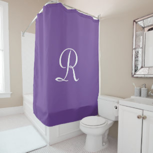 KIES UW KLEUR Douchegordijn met Monogram