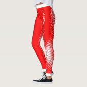Kies UW kleur / Jouw naam wit puntpatroon Leggings (Links)