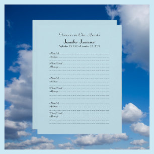 KIES UW KLEUR, Memorial Book Filler Page