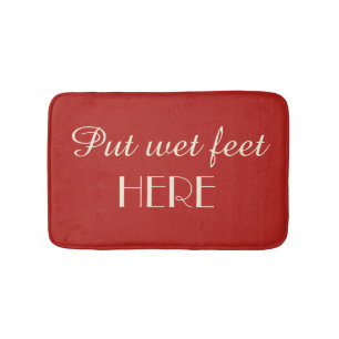 KIES Uw KLEUR of Rood en Roem Funny Plush Badmat