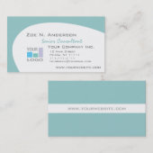 Kies uw kleur, voeg uw zakelijke Logo toe Visitekaartje (Voorkant / Achterkant)