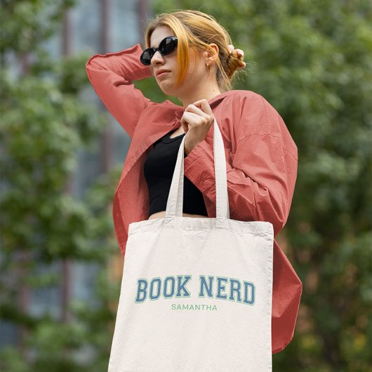 Kies uw kleuren Boek Nerd Tote Bag