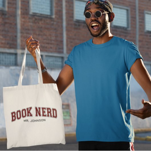 Kies uw kleuren Boek Nerd Tote Bag