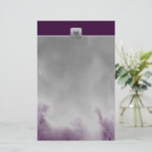 Kies uw kleurenmonogram met fijne tinten briefpapier (Staand voorkant)