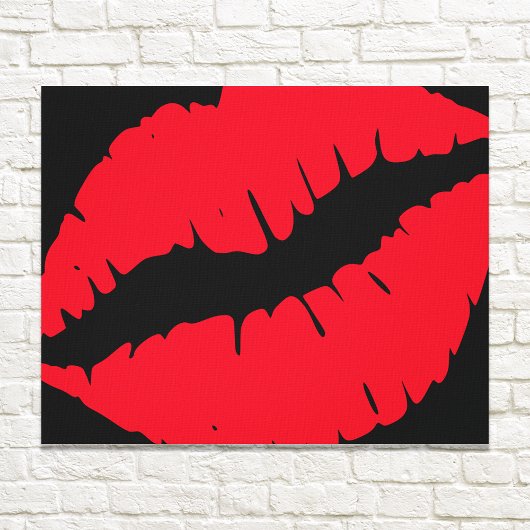 Kies uw lipstick-kleurcode canvas afdruk