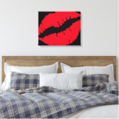 Kies uw lipstick-kleurcode canvas afdruk (Insitu (Slaapkamer))