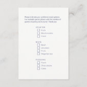 Kies uw maaltijd Kerstmis aan het meer bomen kunst Informatiekaartje (Achterkant)