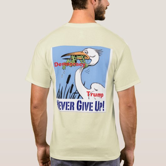 Kies uw maat: Dubbelzijdig mannen T-Shirt (Achterkant)