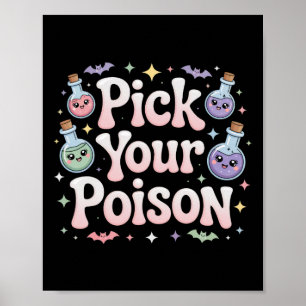 Kies uw Poison Flessen Gothic Halloween 1 Poster
