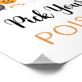 Kies uw Poison Ghost Halloween Drinken teken Poster (Hoek)