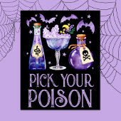 Kies uw Poison Halloween Cocktail Drinken Poster