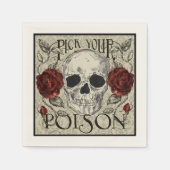 Kies uw Poison Skull servetten (Voorkant)