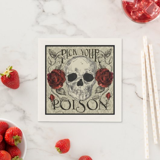 Kies uw Poison Skull servetten (Insitu)