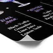 Kies uw Poison Witchy Halloween 3 Cocktail Menu Poster (Hoek)