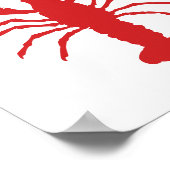 Kies uw Silhouette Kleur van de Lobster Poster (Hoek)