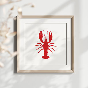 Kies uw Silhouette Kleur van de Lobster Poster